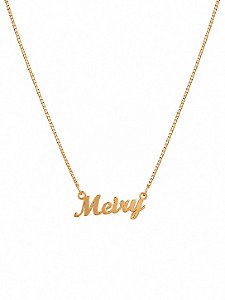 Colar Personalizado Nome Meiry – Banho em Ouro Amarelo 18K