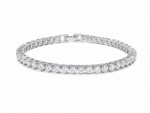 Pulseira Riviera em Prata 925 com Moissanite