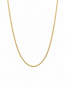 Colar Cordão Baiano - Banho em Ouro Amarelo 18K
