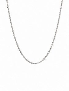 Colar Cordão Baiano - Ródio Branco