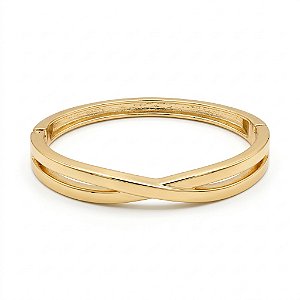 Bracelete Entrelaçado Banho em Ouro 18K