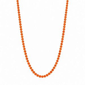 Choker Riviera Laranja – Banho em Ouro Amarelo 18K