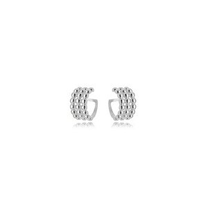 Piercing Duplo Fake Fileiras Bola - Ródio Branco