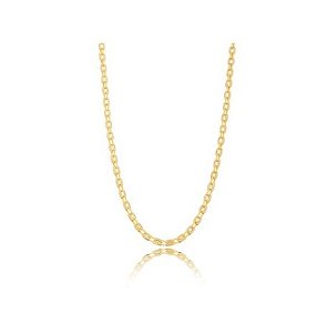 Colar Corrente Elos Cravejados Zircônia - Ouro