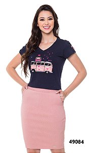 CONJUNTO ROSANA PESPONTO ESTAMPADO  -