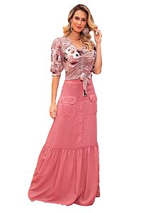 CONJUNTO LONGO DRAPEADO