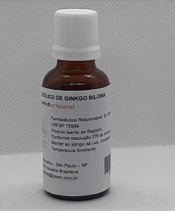 EXTRATO GLICÓLICO DE GINKGO BILOBA 40mL Produto Botânico com certificado de análise