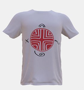 Camiseta Grafia Sagrada - Roda da Luz da Cura - Xamã Cientista