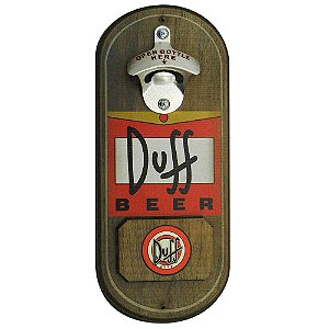 Abridor de cerveja de parede oval - Cerveja Duff