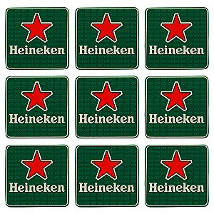 Porta copo emborrachado Heineken