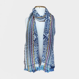 Pashmina Étnica Azul