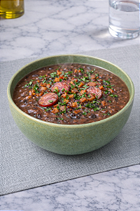 CALDO DE FEIJÃO COM CALABRESA E BACON