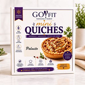 MINI QUICHES- 12 UNIDADES - SABOR PALMITO