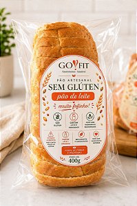 PÃO DE LEITE PREPARADO COM INGREDIENTES SEM GLÚTEN