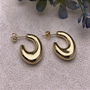 Brinco Tita Semijoia Ouro