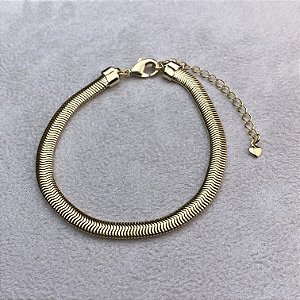 Pulseira Lacraia M Semijoia Ouro