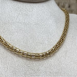 Colar Chocker Valéria Semijoia Ouro