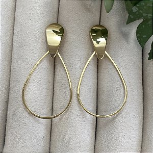 Brinco Nicinha Semijoia Ouro