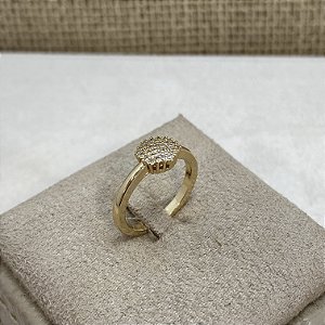 Anel Juliana Semijoia Ouro