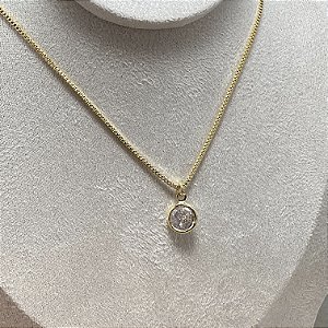 Colar Ponto de Luz Fabi Semijoia Ouro