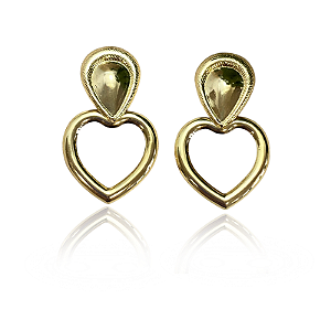 Brinco Marcela Semijoia Ouro