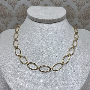 Colar Choker Patrícia Semijoia Ouro