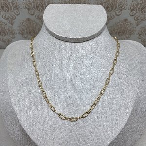Colar Choker Elinhos Semijoia Ouro