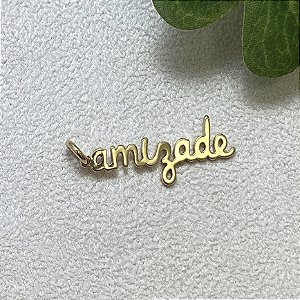 Pingente Amizade Semijoia Ouro