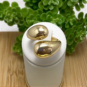 Anel Vai e Vem Semijoia Ouro