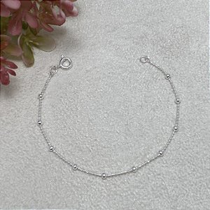Pulseira Infantil Aninha Semijoia Prata