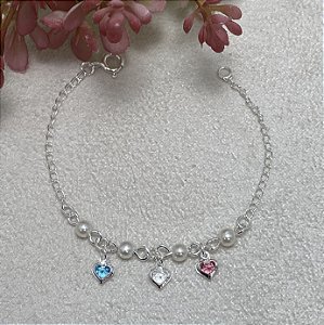 Pulseira Infantil Valentina Semijoia Prata