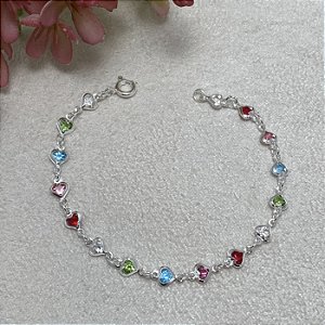 Pulseira Infantil Vivi Semijoia Prata