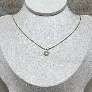 Colar Ponto de Luz Ana Semijoia Ouro