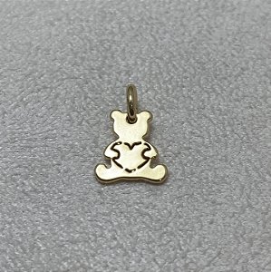 Pingente Ursinho Semijoia Ouro
