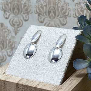 Brinco Malu Semijoia Prata