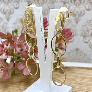 Brinco Olímpia Semijoia Ouro