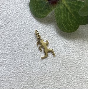 Pingente Corredora Semijoia Ouro