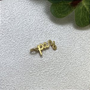 Pingente Paz Semijoia Ouro