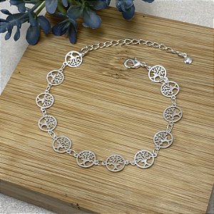 Pulseira Árvore da Vida Semijoia Prata