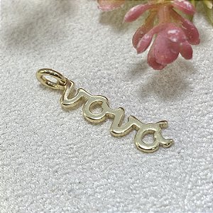 Pingente Vovó Semijoia Ouro