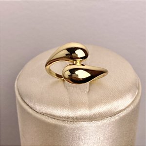 Anel Abraço Semijoia Ouro