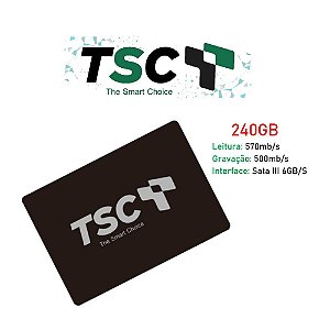 SSD 240GB ST3 TSC 240GBSTIII 2.5 6Gbs leitura 570mb/s gravação 500mb/s