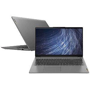 Notebook 15.6 Lenovo AMD Ryzen 7-5700U 8gb SSD 512gb M2 Nvme 2Cel FHD Linux Ideapad3 prata