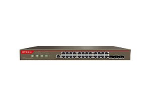 Switch 24P Gigabit + 4P SFP 10/100/1000 Layer 3 gerenciável IP-COM G5328X 19"