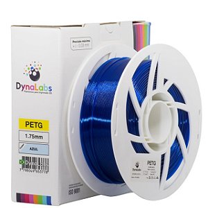 Filamento PETG Dynalabs 1KG Azul Clear (1.75mm)
