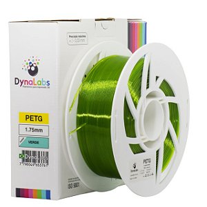 Filamento PETG Dynalabs 1KG Verde Clear (1.75mm)