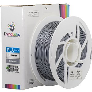 Filamento PLA Dynalabs 1KG Cinza Prata (1.75mm)