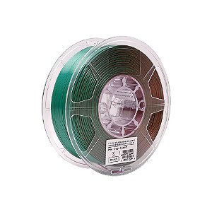 Filamento PLA eSUN Silk Tricolor Mystic Cobre, Roxo e Verde 1Kg (1.75mm)