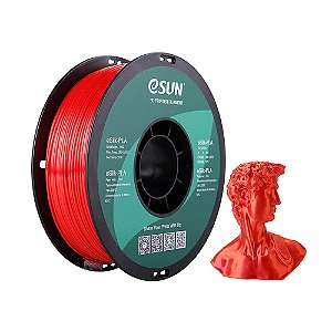 Filamento PLA eSUN Silk Vermelho 1Kg (1.75mm)
