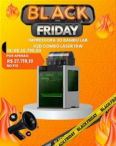 Impressora 3D Bambu Lab H2D Combo Laser